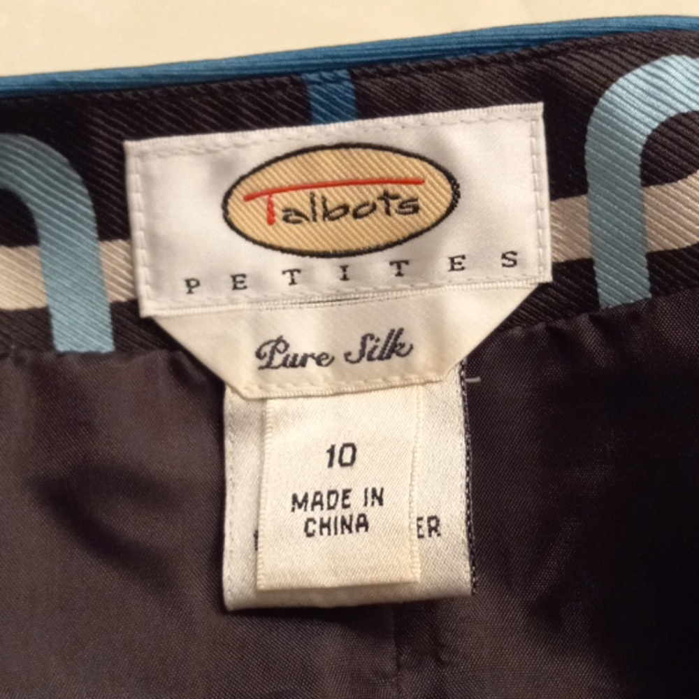 TALBOTS SILK SKIRT - Picture 4 of 4
